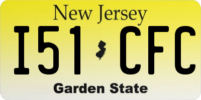 NJ license plate I51CFC