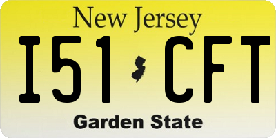 NJ license plate I51CFT