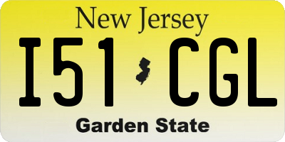 NJ license plate I51CGL