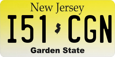 NJ license plate I51CGN