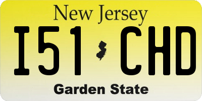 NJ license plate I51CHD