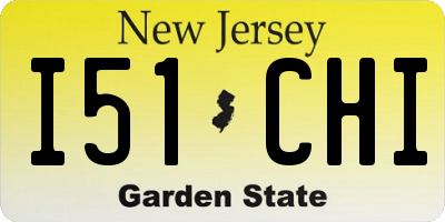 NJ license plate I51CHI