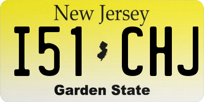 NJ license plate I51CHJ