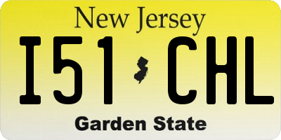 NJ license plate I51CHL