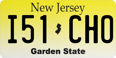 NJ license plate I51CHO