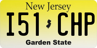 NJ license plate I51CHP