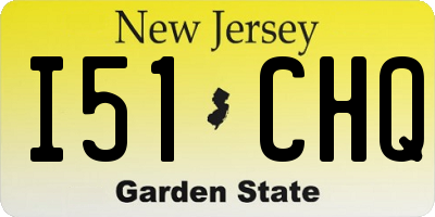 NJ license plate I51CHQ