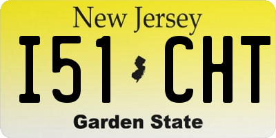 NJ license plate I51CHT