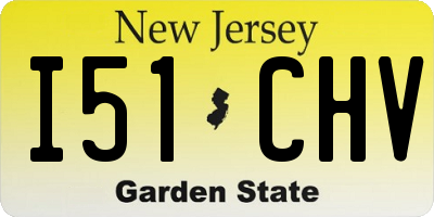 NJ license plate I51CHV