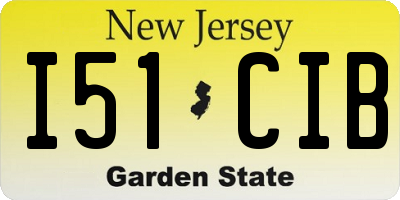 NJ license plate I51CIB