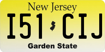 NJ license plate I51CIJ