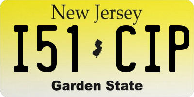 NJ license plate I51CIP