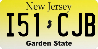 NJ license plate I51CJB