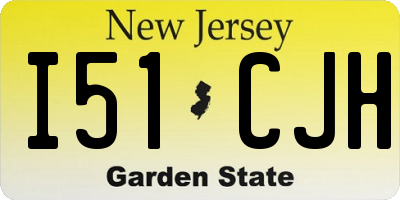 NJ license plate I51CJH