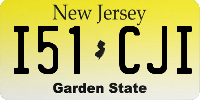 NJ license plate I51CJI