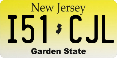 NJ license plate I51CJL