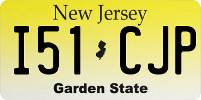 NJ license plate I51CJP
