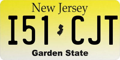 NJ license plate I51CJT