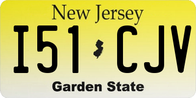 NJ license plate I51CJV