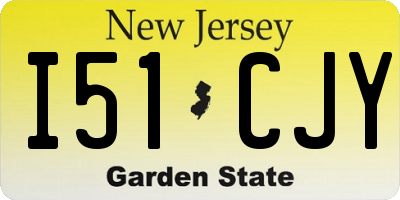NJ license plate I51CJY