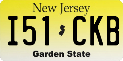 NJ license plate I51CKB
