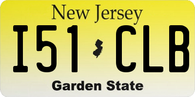 NJ license plate I51CLB