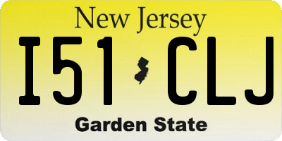 NJ license plate I51CLJ