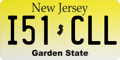 NJ license plate I51CLL