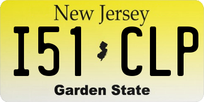 NJ license plate I51CLP