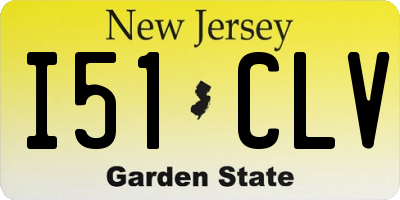 NJ license plate I51CLV