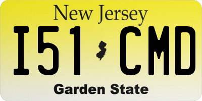 NJ license plate I51CMD