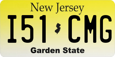 NJ license plate I51CMG