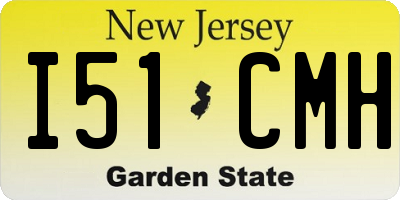 NJ license plate I51CMH