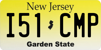 NJ license plate I51CMP