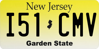 NJ license plate I51CMV