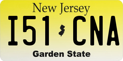 NJ license plate I51CNA