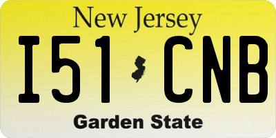 NJ license plate I51CNB