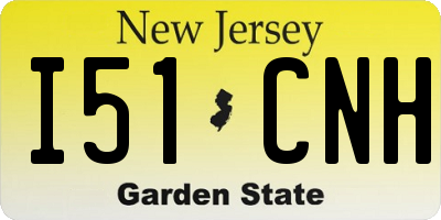 NJ license plate I51CNH