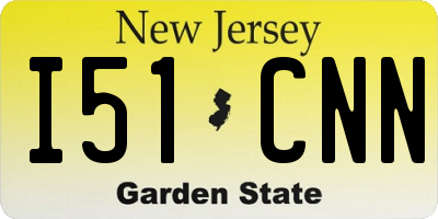NJ license plate I51CNN
