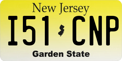 NJ license plate I51CNP