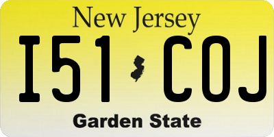 NJ license plate I51COJ