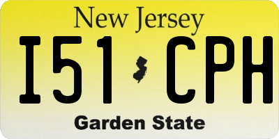 NJ license plate I51CPH