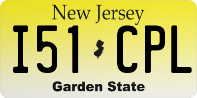 NJ license plate I51CPL