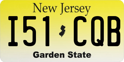 NJ license plate I51CQB