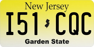NJ license plate I51CQC