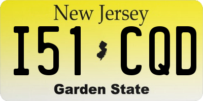 NJ license plate I51CQD