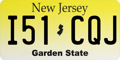 NJ license plate I51CQJ
