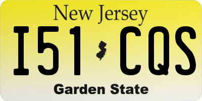 NJ license plate I51CQS