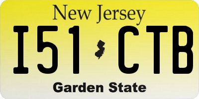 NJ license plate I51CTB