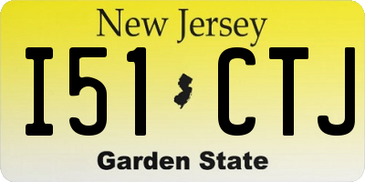 NJ license plate I51CTJ